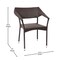 Flash Furniture Espresso PE Rattan Wicker Patio Dining Chair TT-TT002-ESP-GG - alternate 8